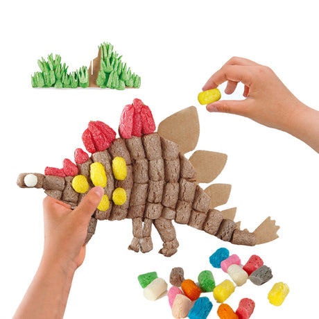 Playmais kartki do ozdabiania dinozaurów, 4 szt.