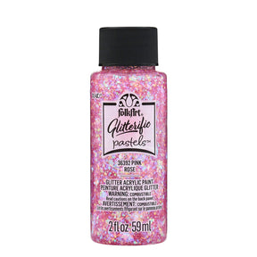 Folkart • Brokatowe pastele Farba akrylowa różowa 59ml