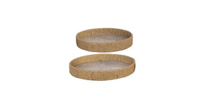 S 2 tray tortuguero ø34 39 h6cm natural