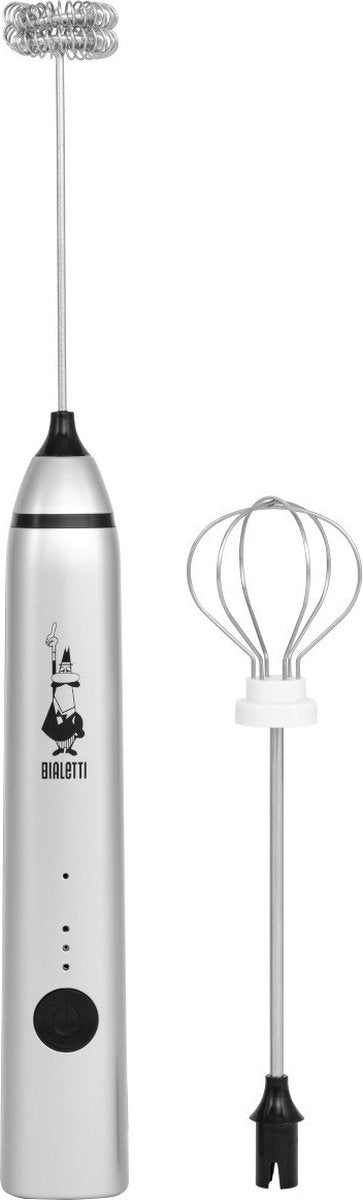 Bialetti - spieniacz do mleka - pro srebrny - akumulator