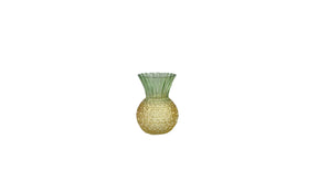 Vase pineapple d13 h18cm green yellow