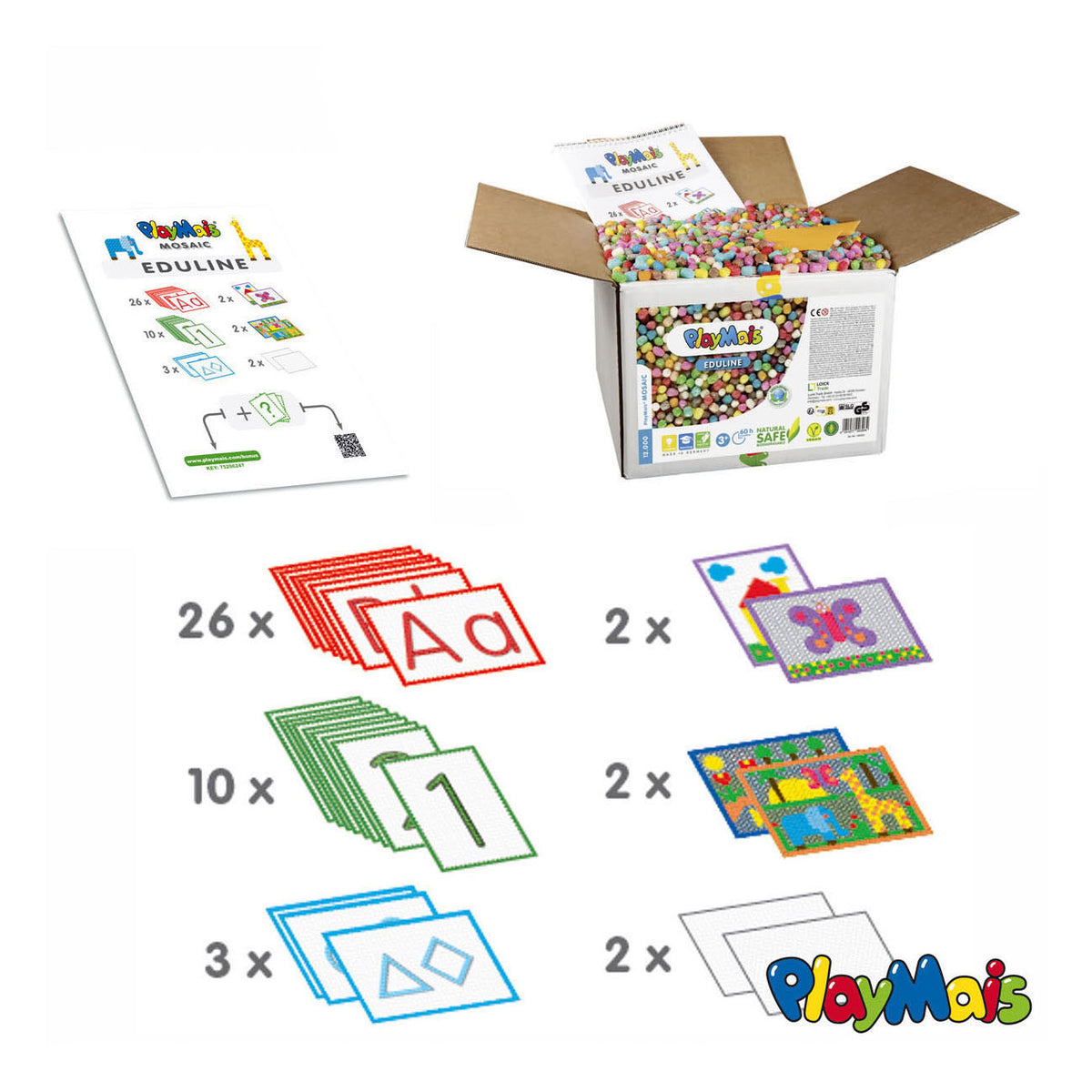 Mozaika Playmais eduline (>12 000 sztuk)