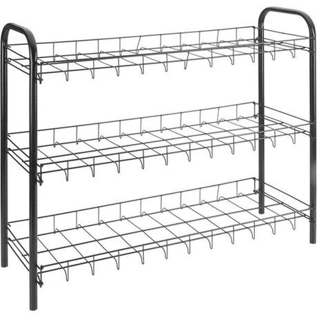Butowy stojak na buty metaltex 3 piętra 64x23x59 cm czarny