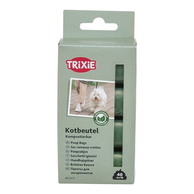 Kompostowalne worki na odchody Trixie w kolorze leśnej zieleni