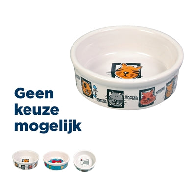 Trixie ceramiczna miska na karmę dla kota z nadrukiem
