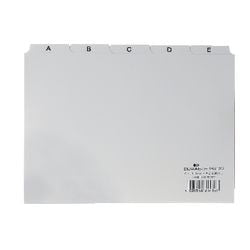 Trwała zakładka alfabetyczna indeks a6 10,5x14,8 cm zakładka 25 mm biała