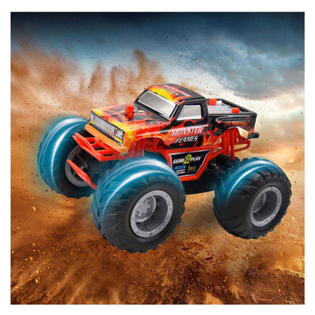 Gear2play rc monster flames monster truck 1:24 - duże koła