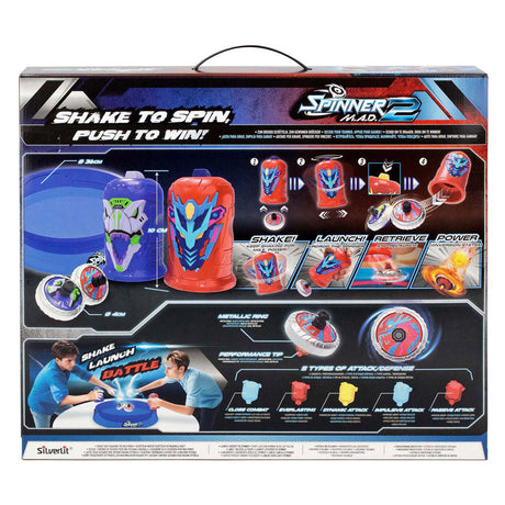 Silverlit spinner mad 2 Deluxe Battle Pack - 2 shakery, 2 spinnery, 1 arena bitwy
