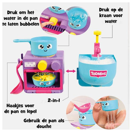 Tomy bąbelki i pieczenie - kuchnia do kąpieli