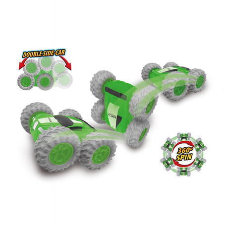 Gear2play rc stunt racer zielony 1:18 - samochód zdalnie sterowany - sterowany samochód