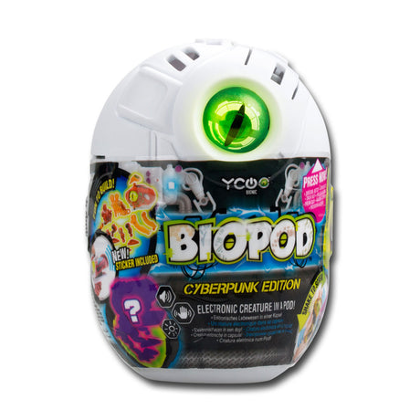 Srebrny biopod, pojedynczy cyberpunkowy dinozaur
