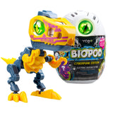 Srebrny biopod, pojedynczy cyberpunkowy dinozaur