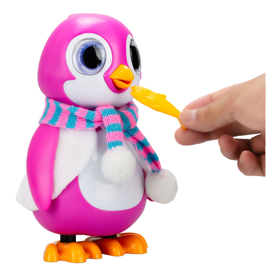 Silver Lit Rescue Interactive Penguin Pink