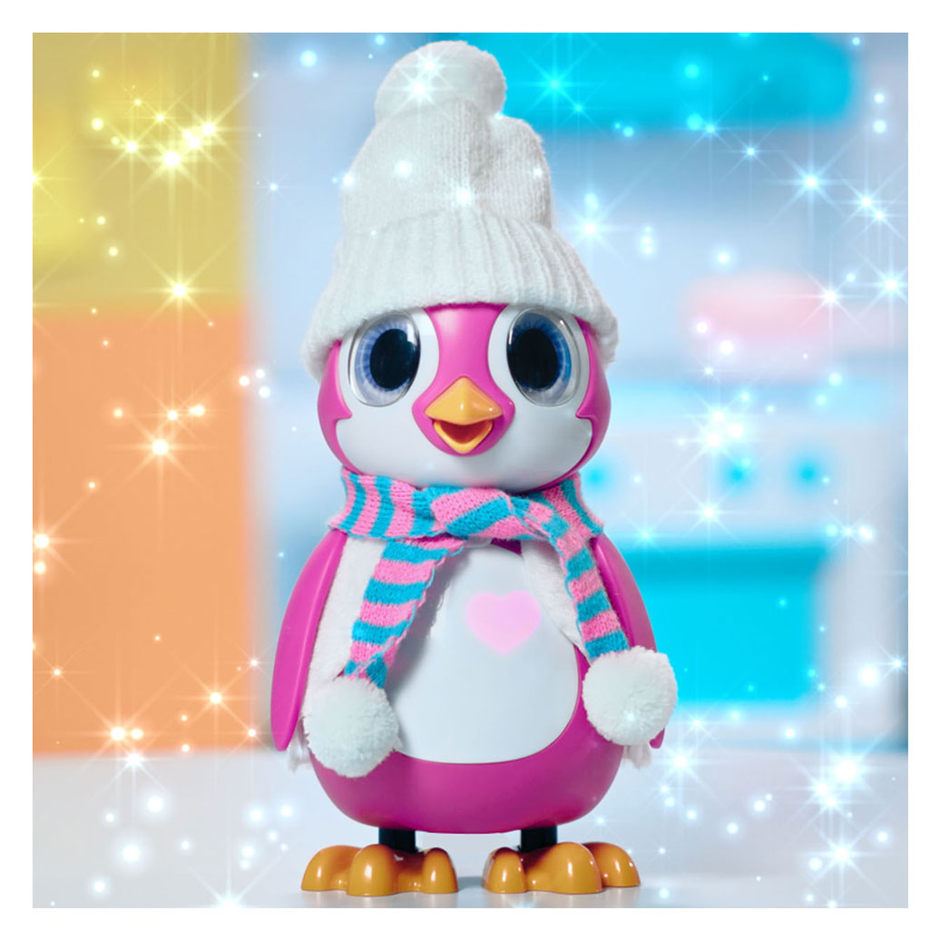Silver Lit Rescue Interactive Penguin Pink