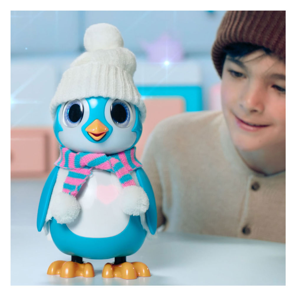 Silver Lit Rescue Interactive Penguin Blue