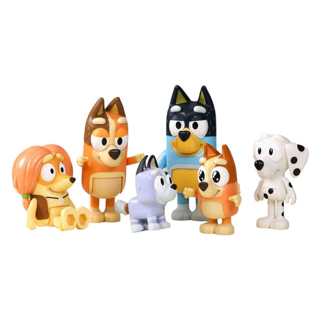 Łoś zabawki Bluey Play figurki przyjaciele rodziny, 8 szt.