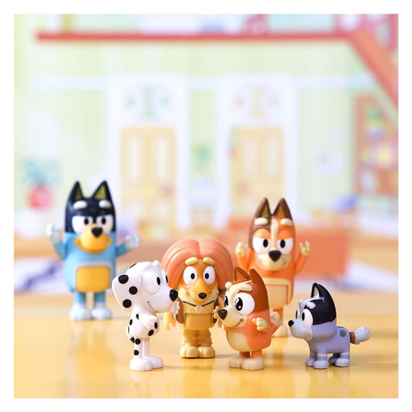 Łoś zabawki Bluey Play figurki przyjaciele rodziny, 8 szt.