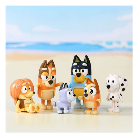 Łoś zabawki Bluey Play figurki przyjaciele rodziny, 8 szt.