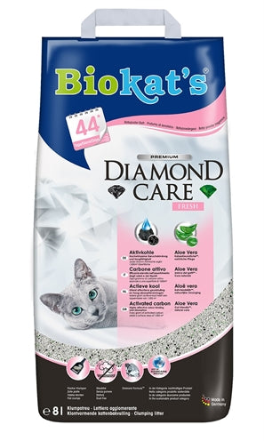 Żwirek dla kota firmy Biokat Diamond Care Fresh