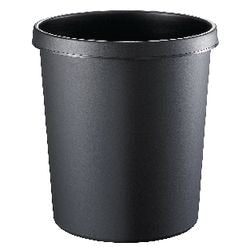 Kosz na śmieci papierowy helit 18 litrów czarny