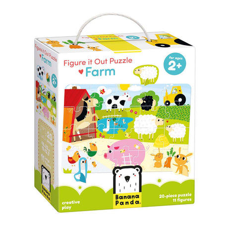 Panda bananowa - puzzle Farma - 20 szt.