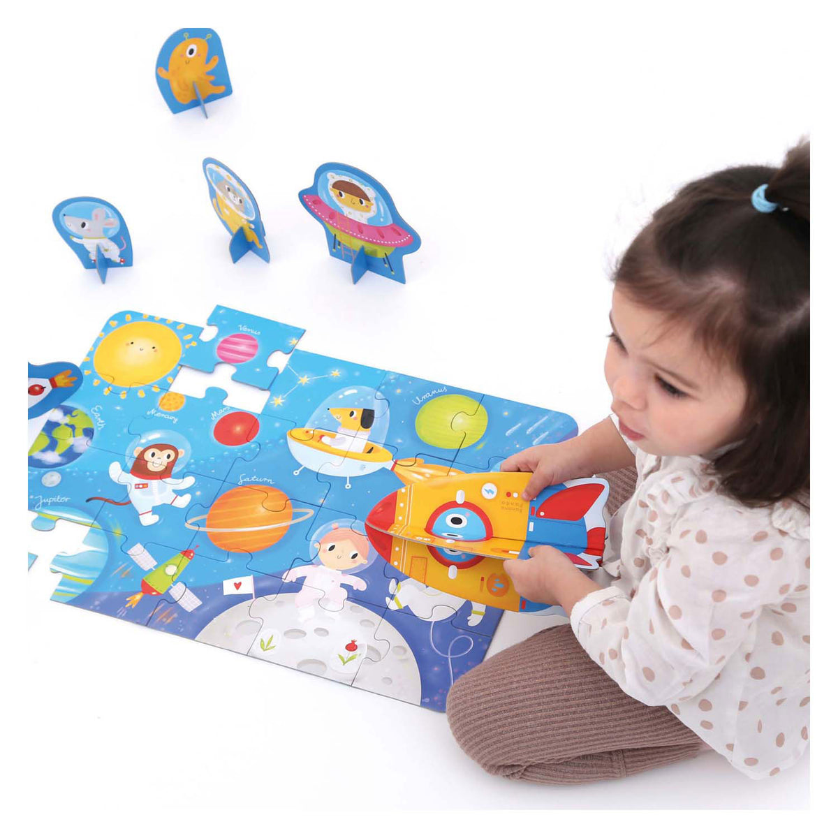 Panda bananowa - miejsce na puzzle - 20 szt.