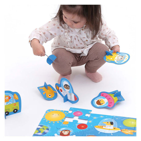 Panda bananowa - miejsce na puzzle - 20 szt.