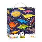 Puzzle Panda Bananowa - Kocham dinozaury - 60 elementów.
