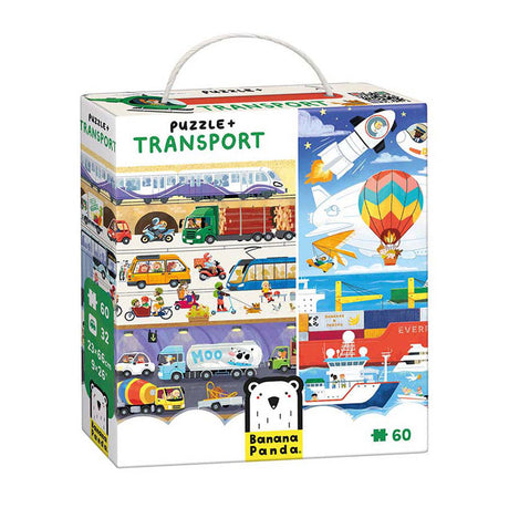 Panda bananowa - transport puzzli - 24 szt.