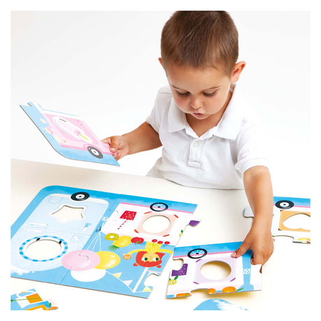 Panda bananowa - dopasuj puzzle do food trucka - 23 szt.