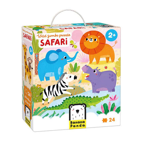 Panda bananowa - dzikie safari z puzzlami jumbo - 24 szt.