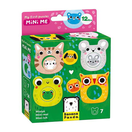 Panda bananowa - moje pierwsze puzzle - mini me zwierzątka z dziećmi
