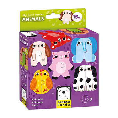 Panda bananowa - moje pierwsze puzzle - zwierzęta