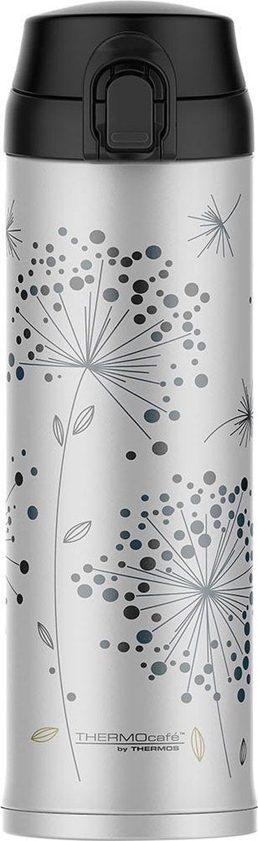 Kubek do picia z termosem Bloomy Hiver - 48 cl - srebrny
