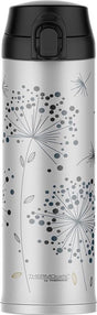 Kubek do picia z termosem Bloomy Hiver - 48 cl - srebrny