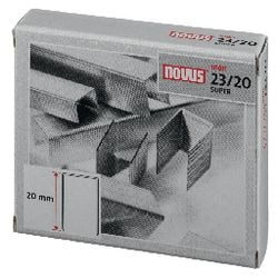 Zszywki novus srebrne 23 20 metalowe 1000 sztuk 170 kartek