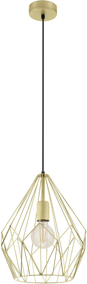 Eglo carlton hanglamp - e27 - ø 31 cm - goud