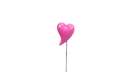 Pic pb. 24 styro hearts lacquer k pink 55x40 mm