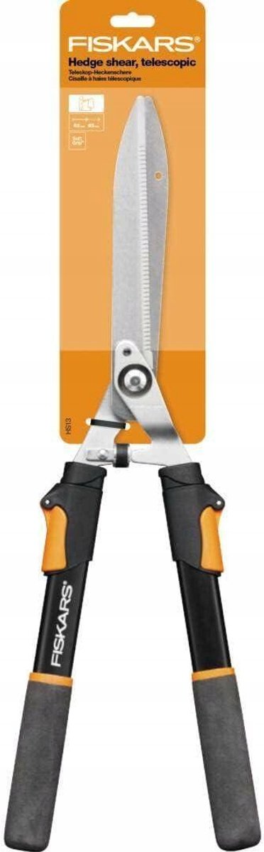 Seria Fiskars solid™ - nożyczki teleskopowe - regulowany uchwyt - ergonomiczny - stal