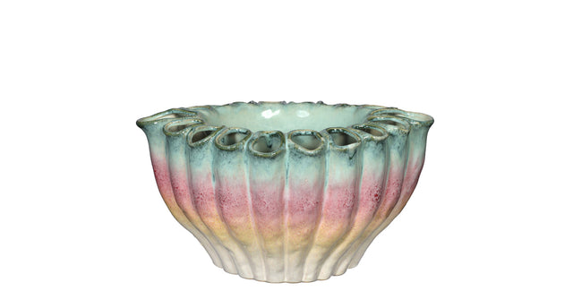 Rainbow flower bowl vase l l.36,7 x w.25 x h.20,4 cm
