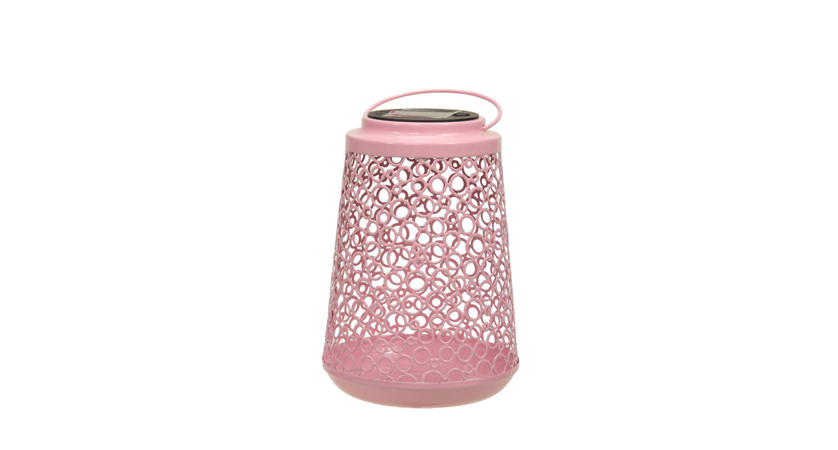 Pc. 1 solar lantarn ø 13x18 cm pink
