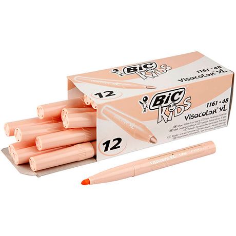 Bic http: www.cchobby.nl -visa-color-colored-markers-line-thickness-3-mm-jasnobeżowy-12-piece-1-box