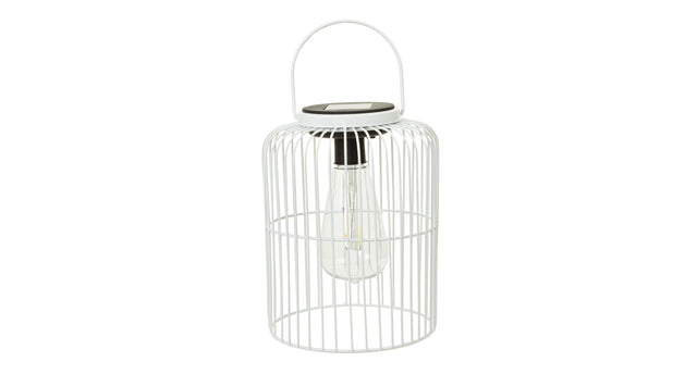 Pc. 1 solar lantern white ø 15x20.5 cm