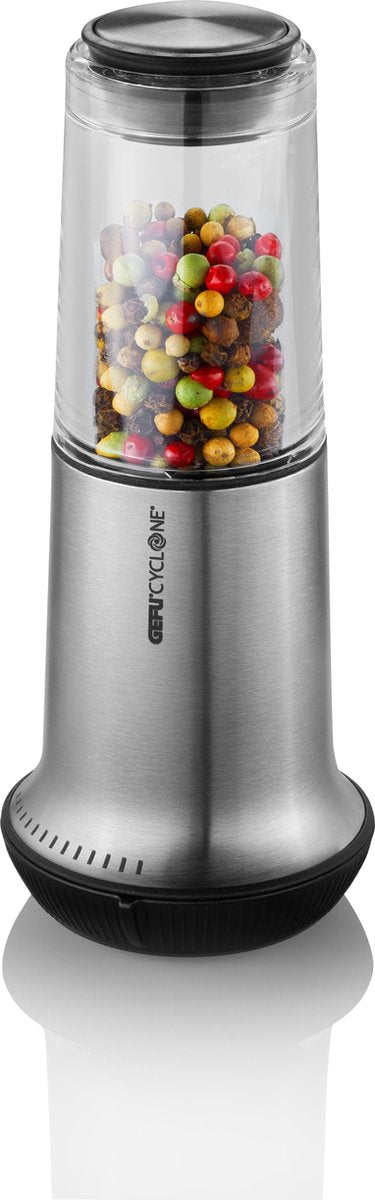 Młynek do pieprzu lub soli Gefu x-plosion® l – młynek ceramiczny Cyclone® – 16 stopni mielenia – 18,5 cm