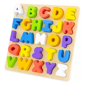 Drewniane puzzle z alfabetem Ulysse 26 elementów