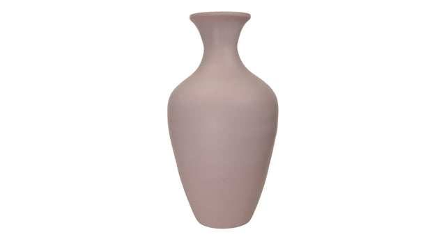 Spun bamboo vase matt pink ø 26 x h 49 cm