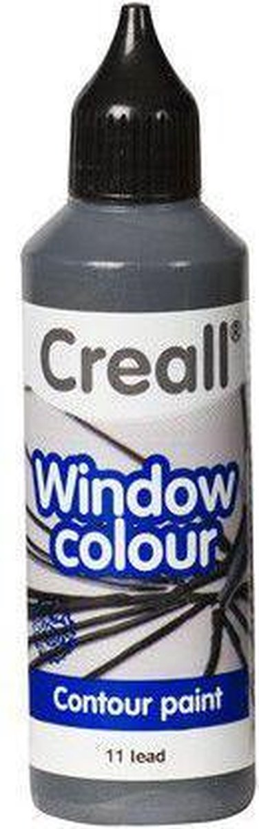 Creall glas verf - contour - -glass - 80ml - lood