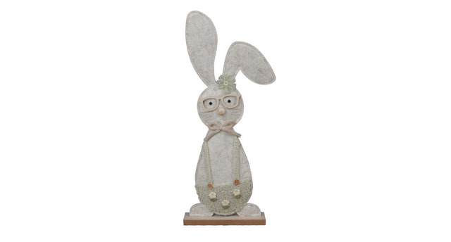 Pb. 1 felt rabbit standing green 17x5x44 cm