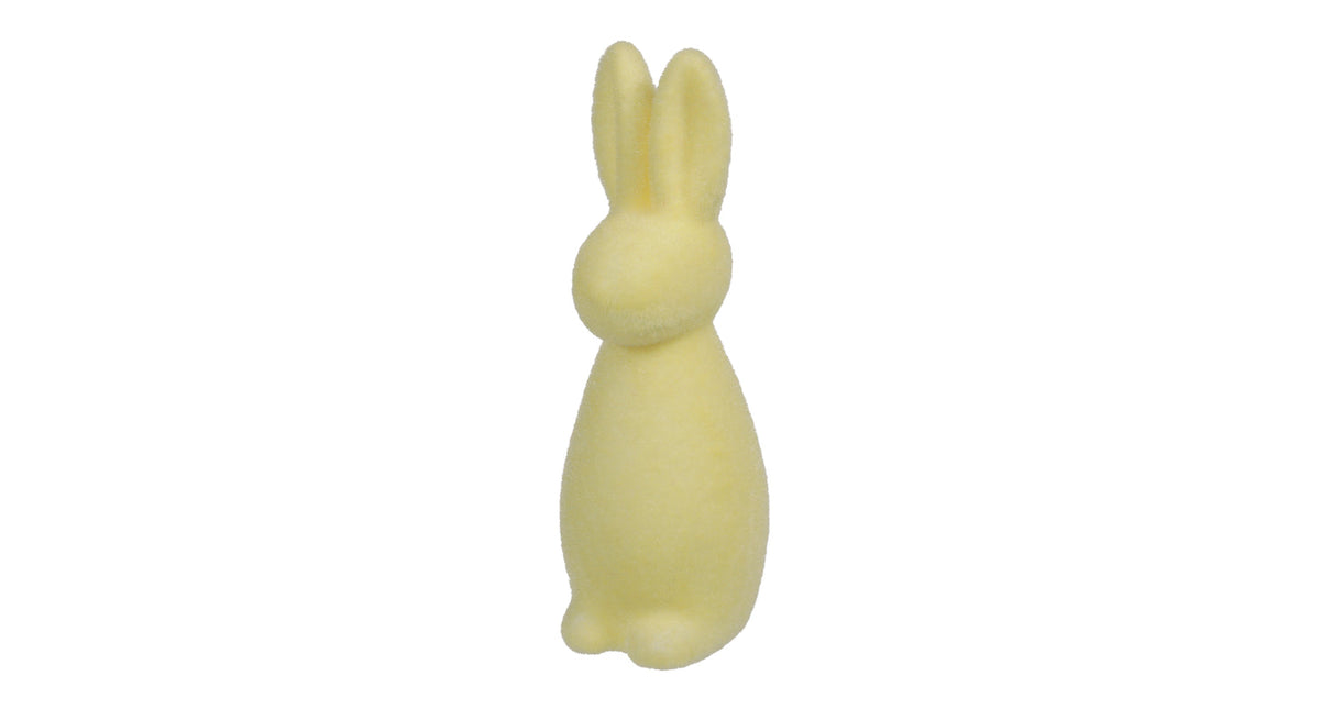 Pc. 1 flock rabbit standing light yellow 20 cm