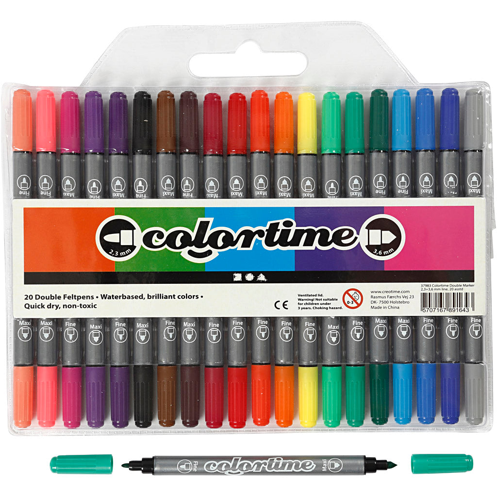 Firma Creativ https: www.cchobby.nl colortime-double-tip-line-thickness-2-3-3-6-mm-standard-colors-20-piece-1-box